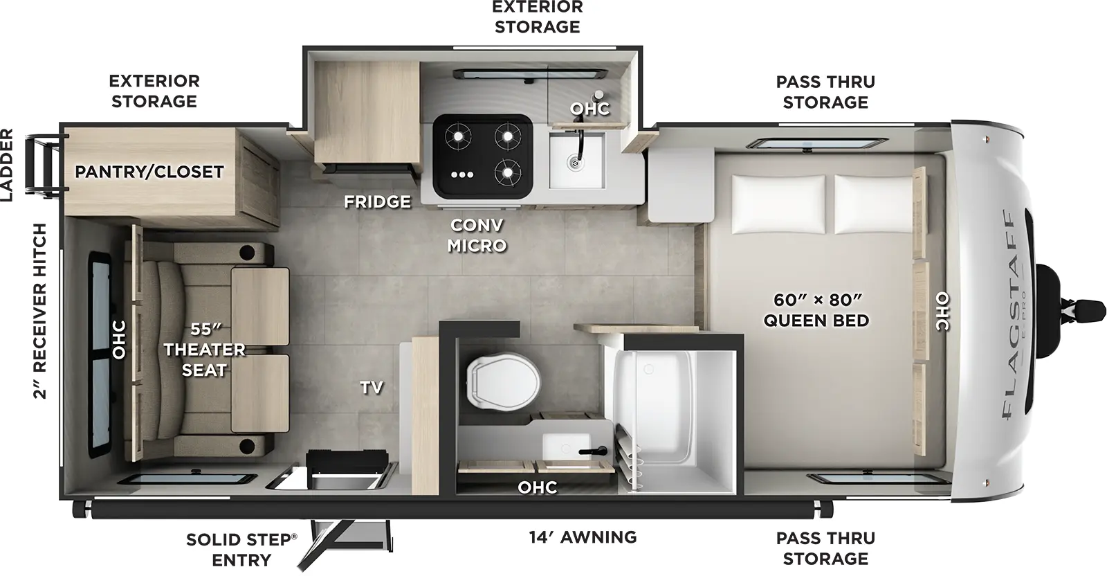 Flagstaff E Pro E19RL Floorplan
